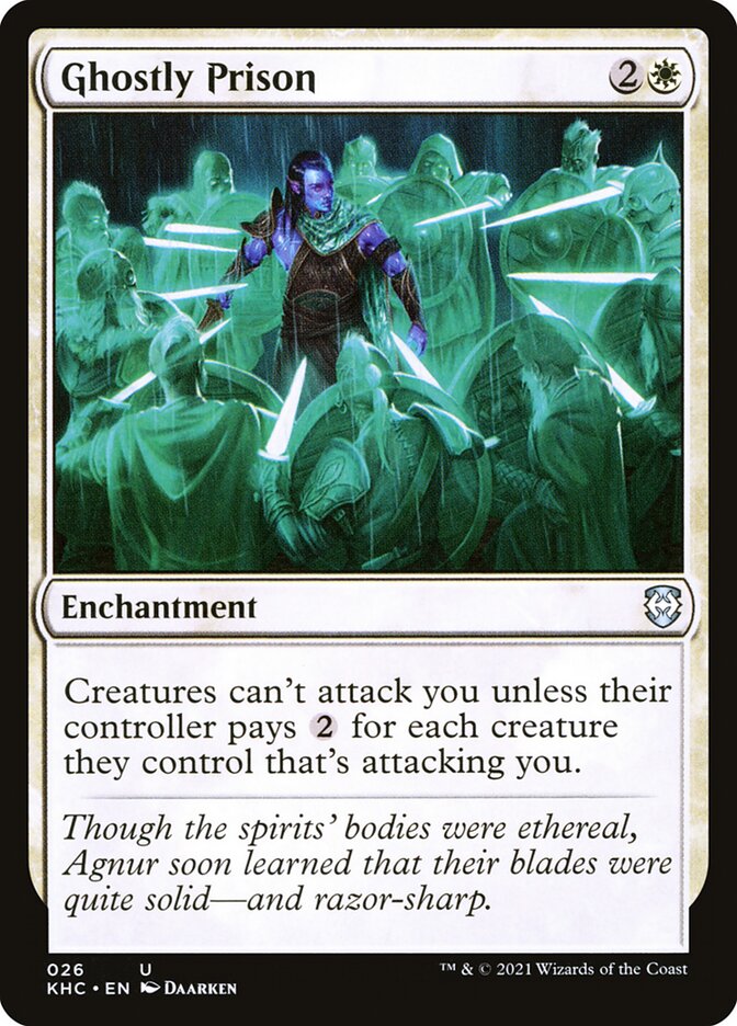 MTG Card Title: Ghostly Prison KHC/26