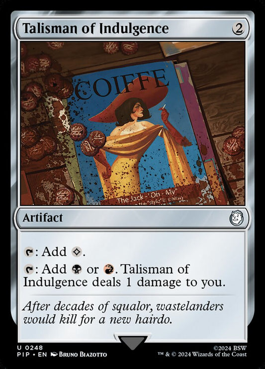 MTG Card Title: Talisman of Indulgence PIP/248