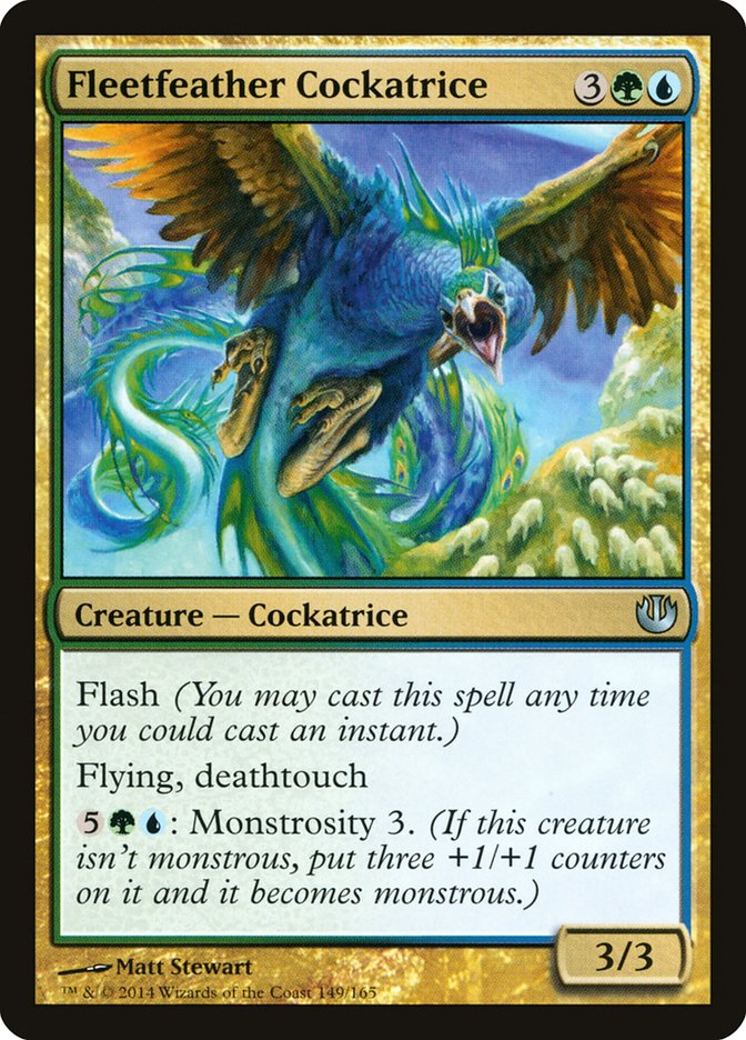 MTG Card Title: Fleetfeather Cockatrice JOU/149