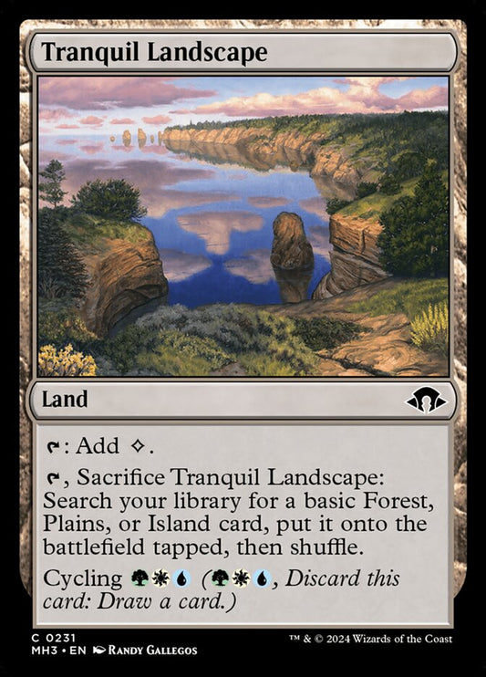 MTG Card Title: Tranquil Landscape MH3/231