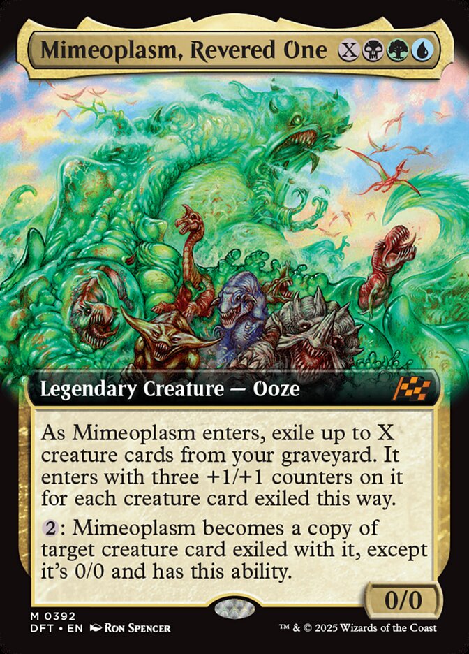 MTG Card Title: Mimeoplasm, Revered One DFT/392