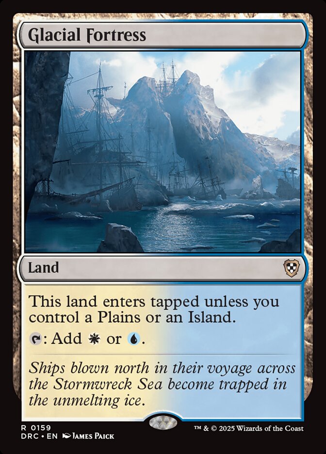 MTG Card Title: Glacial Fortress DRC/159