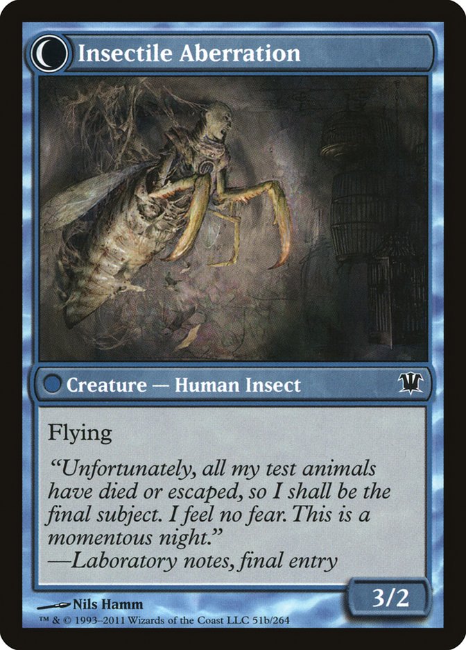 Delver of Secrets // Insectile Aberration ISD/51