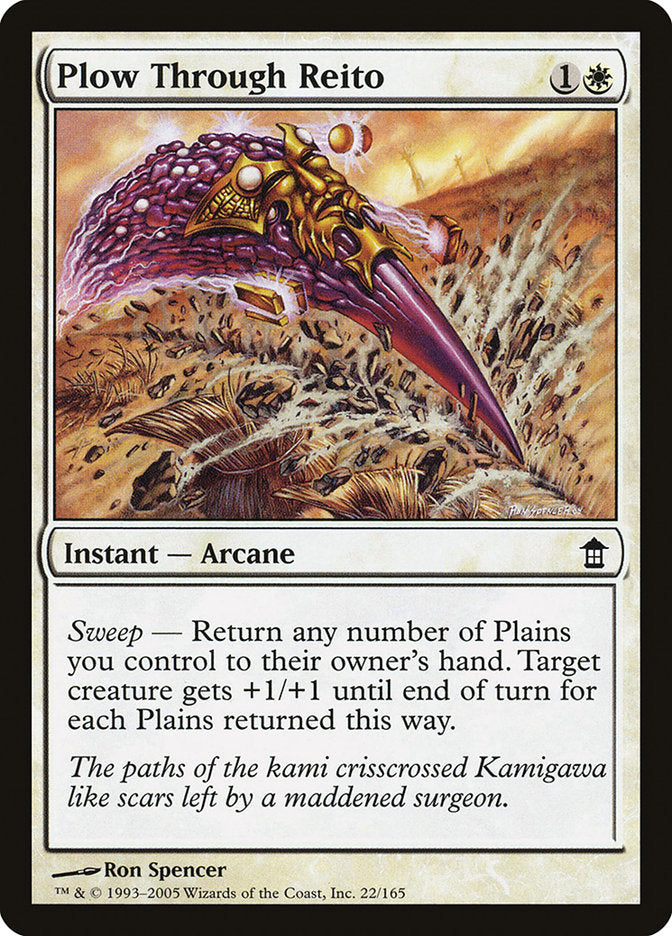 MTG Card Title: Plow Through Reito SOK/22