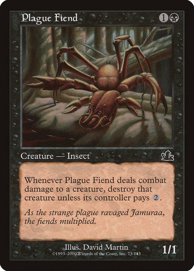 MTG Card Title: Plague Fiend PCY/73