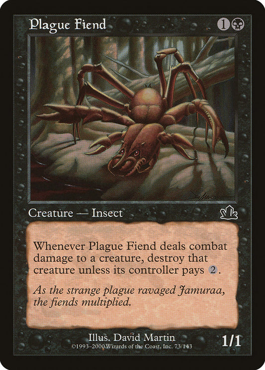 MTG Card Title: Plague Fiend PCY/73