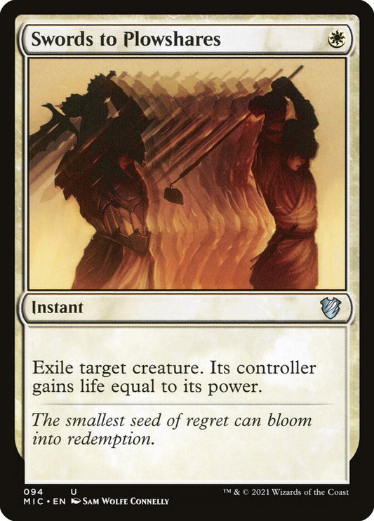 MTG Card Title: Swords to Plowshares MIC/94