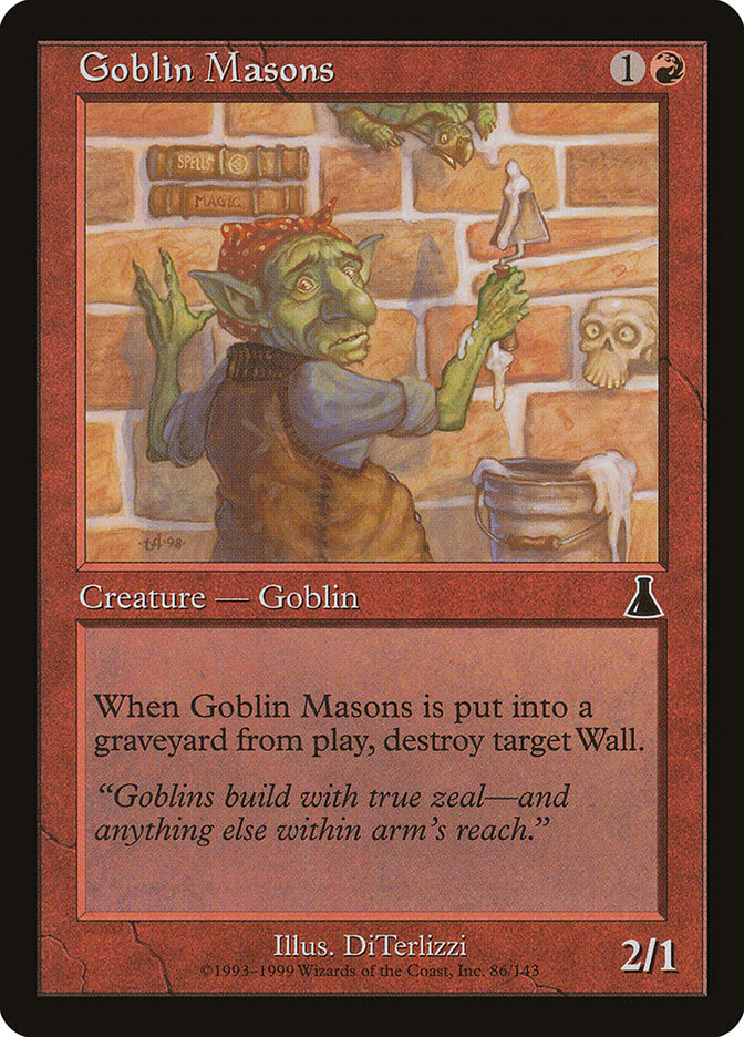 MTG Card Title: Goblin Masons UDS/86