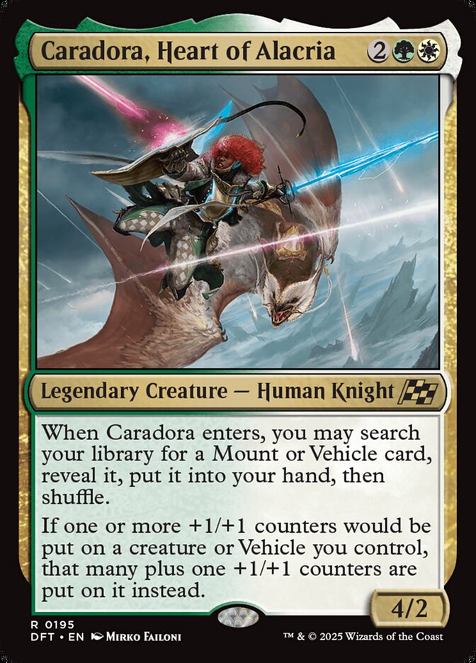 MTG Card Title: Caradora, Heart of Alacria DFT/195