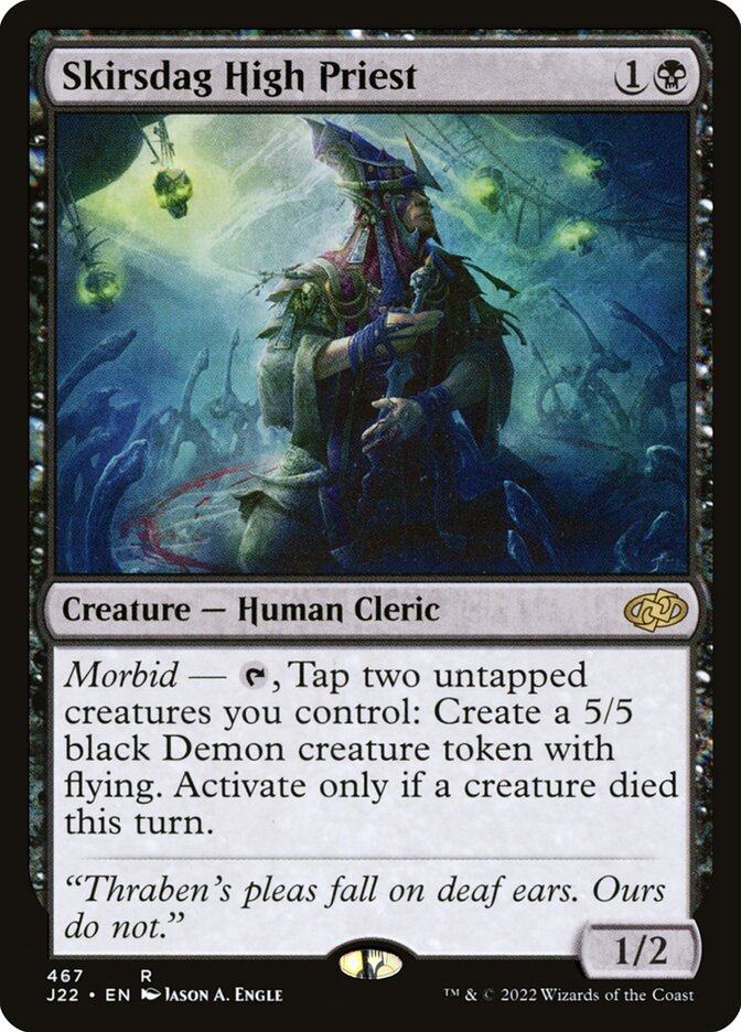 MTG Card Title: Skirsdag High Priest J22/467