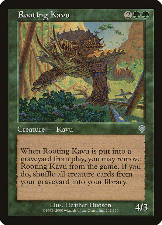 MTG Card Title: Rooting Kavu INV/207