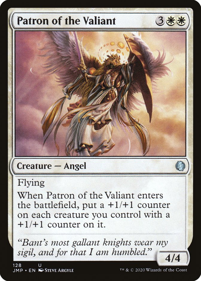 MTG Card Title: Patron of the Valiant JMP/128