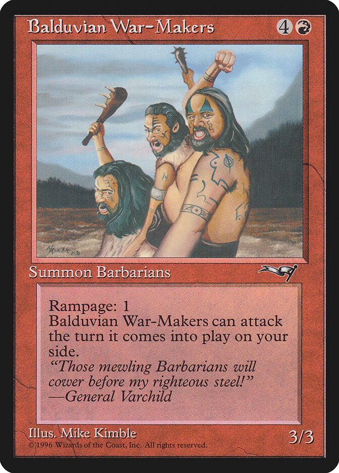 MTG Card Title: Balduvian War-Makers ALL/66a