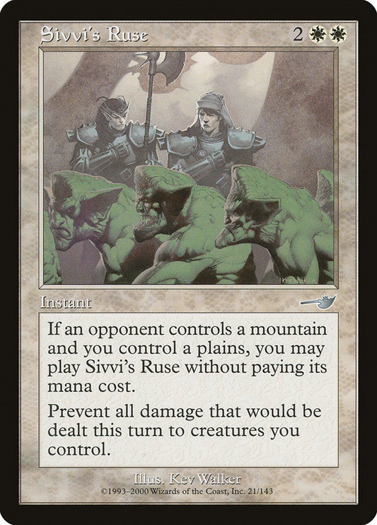 MTG Card Title: Sivvi's Ruse NEM/21