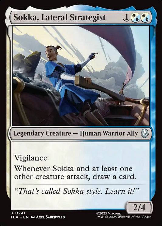 MTG Card Title: Sokka, Lateral Strategist TLA/241