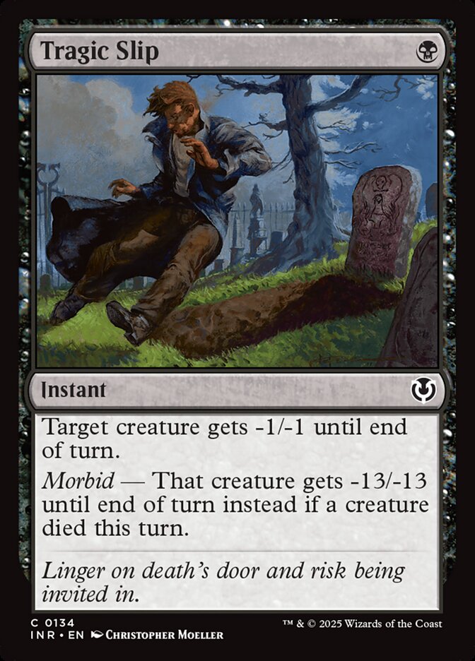 MTG Card Title: Tragic Slip INR/134