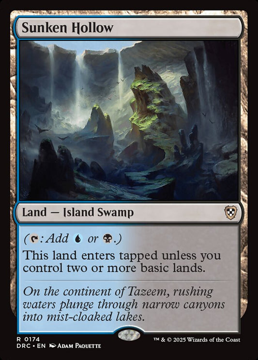 MTG Card Title: Sunken Hollow DRC/174