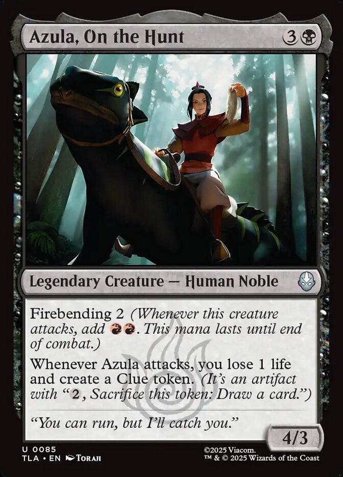 MTG Card Title: Azula, On the Hunt TLA/85