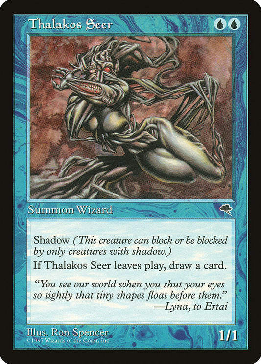 MTG Card Title: Thalakos Seer TMP/94