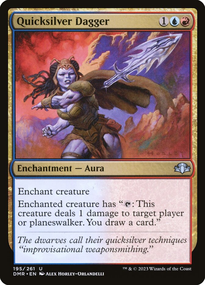 MTG Card Title: Quicksilver Dagger DMR/195