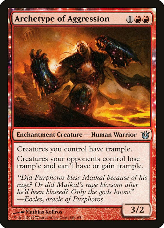 MTG Card Title: Archetype of Aggression BNG/88