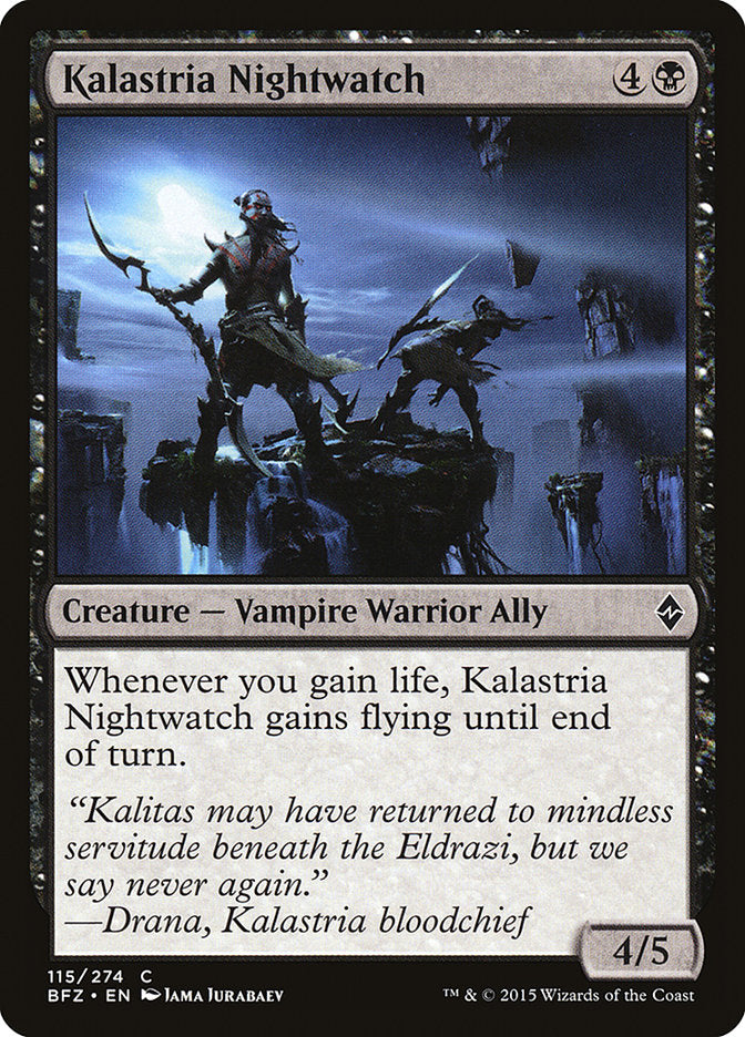 MTG Card Title: Kalastria Nightwatch BFZ/115