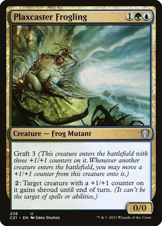 MTG Card Title: Plaxcaster Frogling C21/226