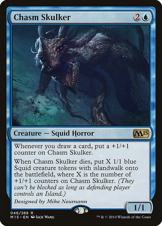 MTG Card Title: Chasm Skulker M15/46