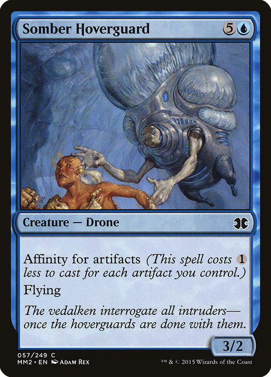 MTG Card Title: Somber Hoverguard MM2/57