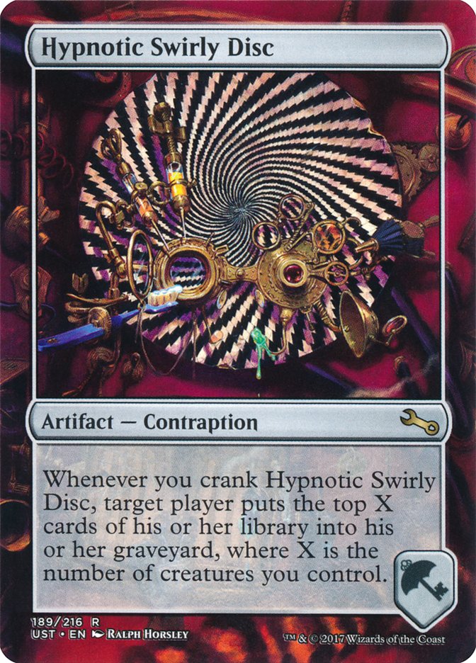 MTG Card Title: Hypnotic Swirly Disc UST/189