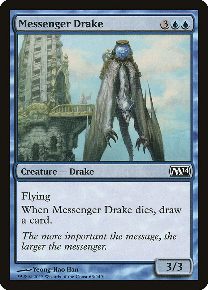 MTG Card Title: Messenger Drake M14/63