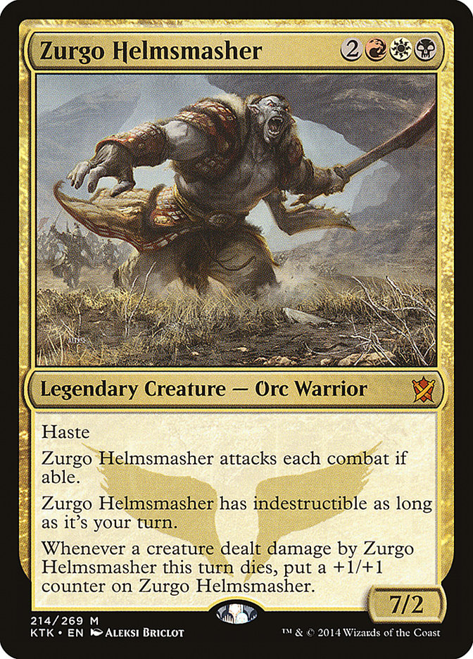 MTG Card Title: Zurgo Helmsmasher KTK/214