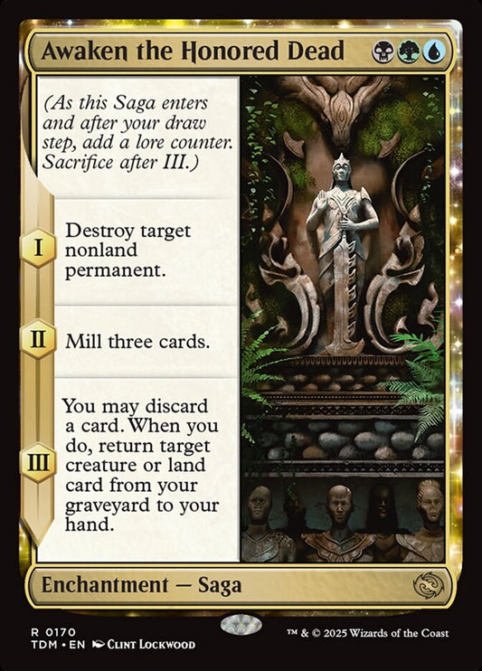 MTG Card Title: Awaken the Honored Dead TDM/170