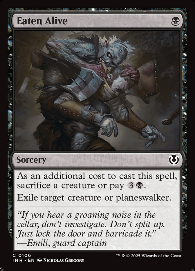 MTG Card Title: Eaten Alive INR/106