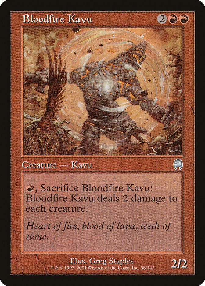 MTG Card Title: Bloodfire Kavu APC/58