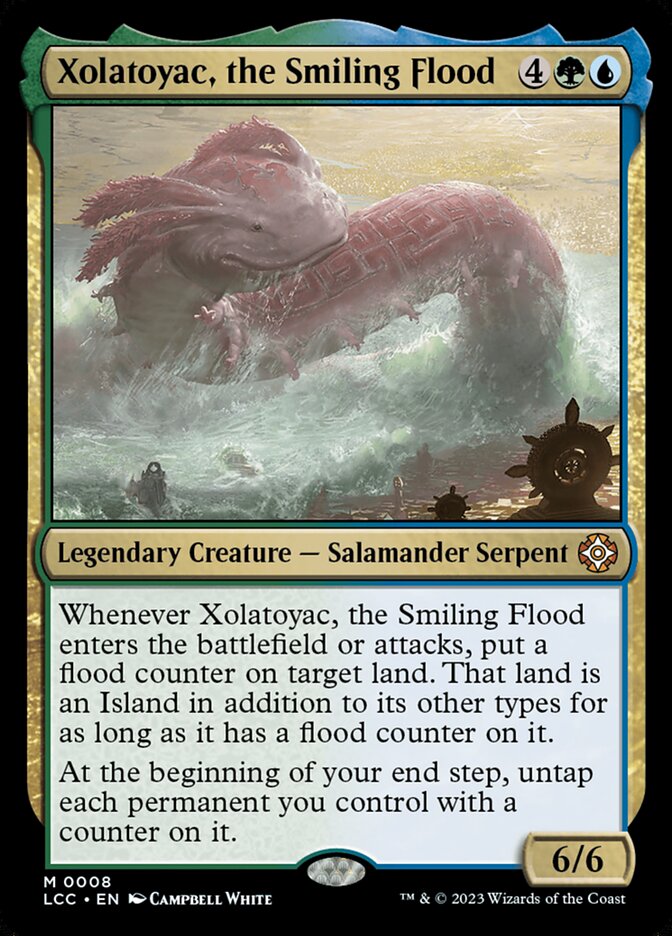 MTG Card Title: Xolatoyac, the Smiling Flood LCC/8