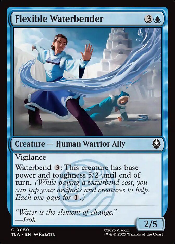 MTG Card Title: Flexible Waterbender TLA/50