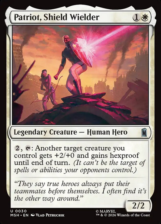 MTG Card Title: Patriot, Shield Wielder MSH/30
