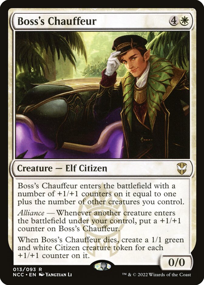 MTG Card Title: Boss's Chauffeur NCC/13