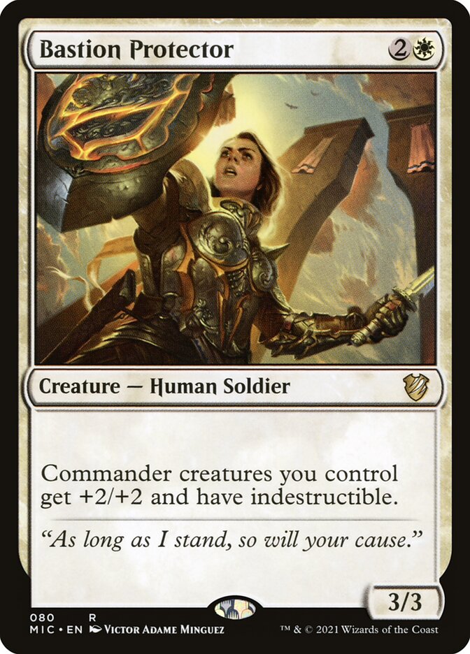 MTG Card Title: Bastion Protector MIC/80
