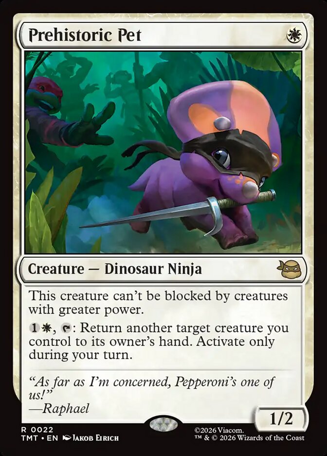 MTG Card Title: Prehistoric Pet TMT/22