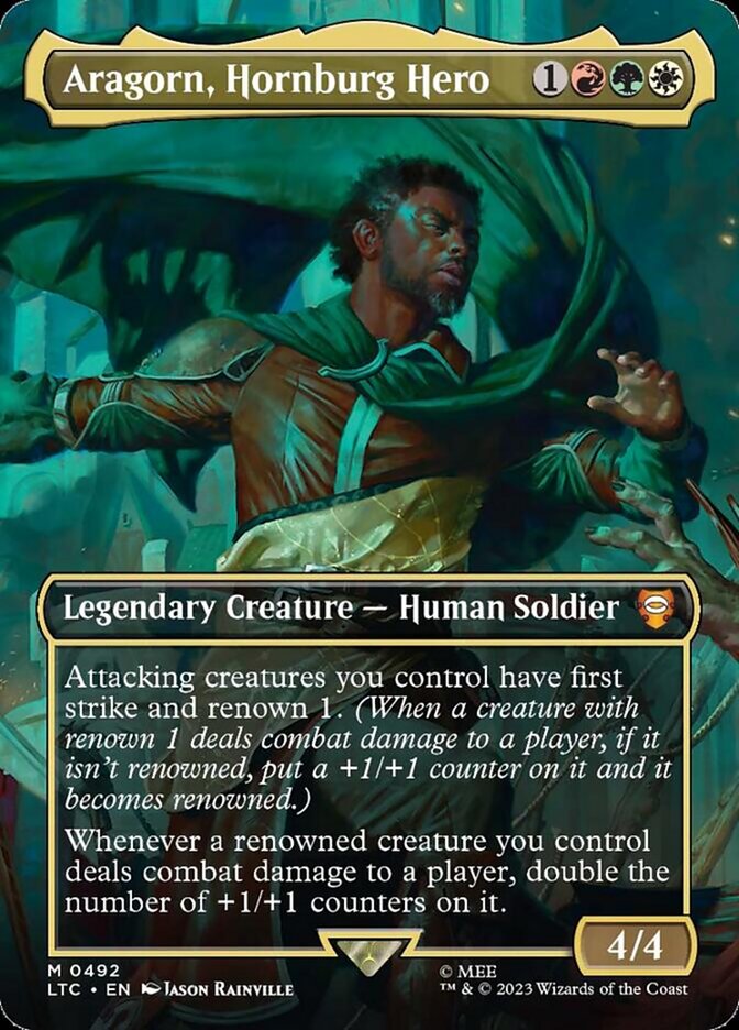 MTG Card Title: Aragorn, Hornburg Hero LTC/492