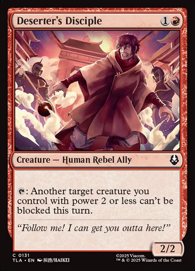 MTG Card Title: Deserter's Disciple TLA/131