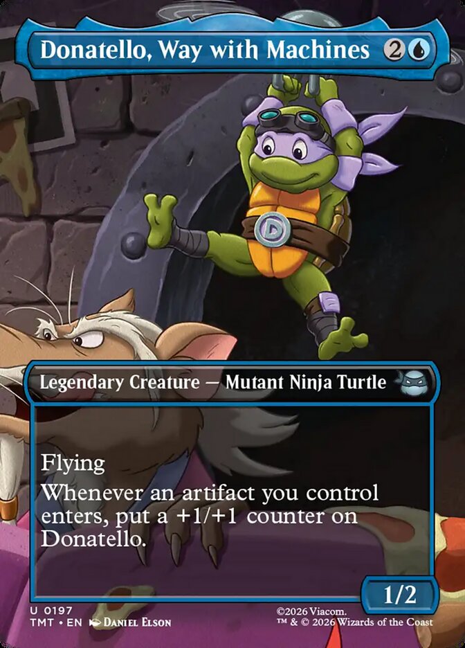 MTG Card Title: Donatello, Way with Machines TMT/197