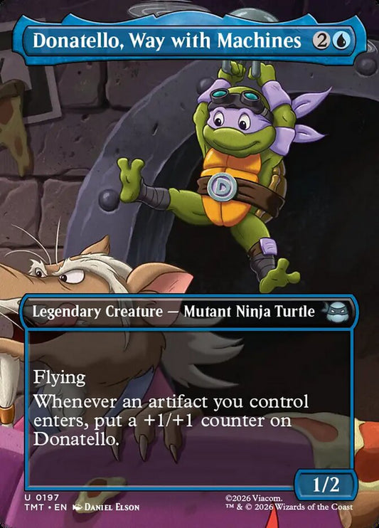 MTG Card Title: Donatello, Way with Machines TMT/197