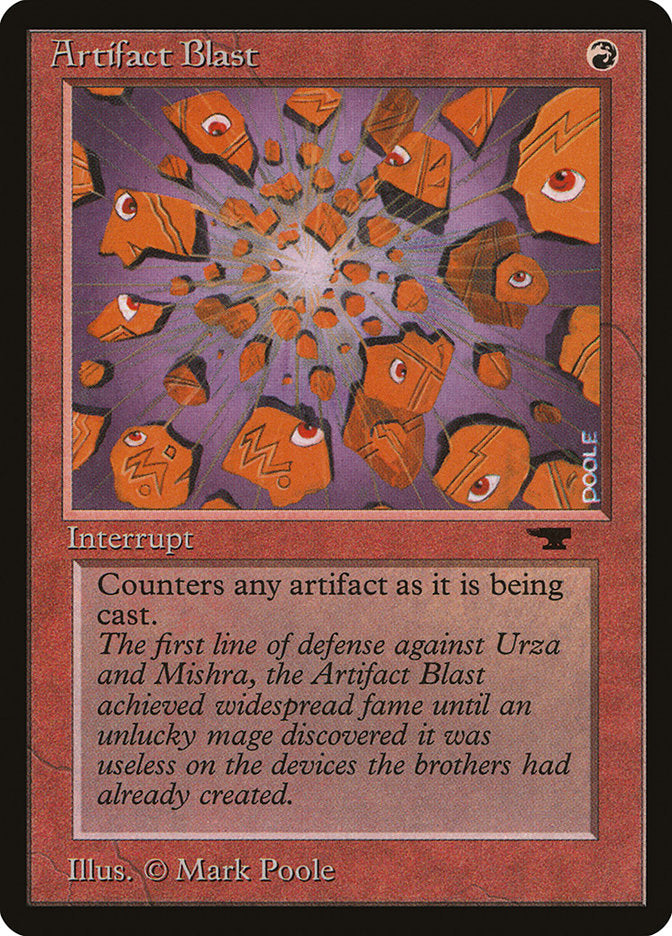 MTG Card Title: Artifact Blast ATQ/22