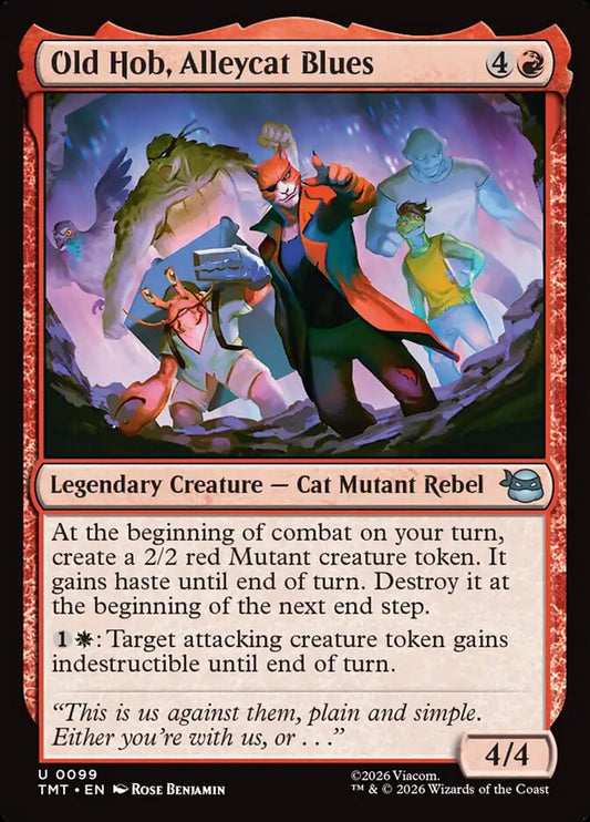 MTG Card Title: Old Hob, Alleycat Blues TMT/99