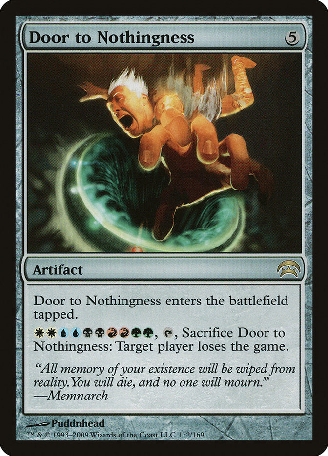 MTG Card Title: Door to Nothingness HOP/112
