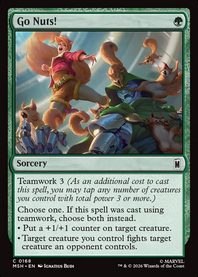 MTG Card Title: Go Nuts! MSH/168