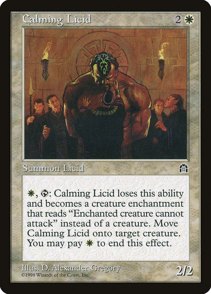 MTG Card Title: Calming Licid STH/2